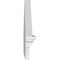 Ekena Millwork Peaked Cap Smooth Architectural PVC Combination Pediment, 38"W x 16-3/8"H x 2-3/4"P (Pitch 6/12) PEDPC038X165PKC00 - alternate 4